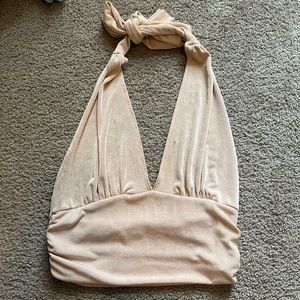 Caution to the wind halter top